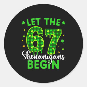 67 Six Seven Laat De Schelmenstreken Voor Kinderen Ronde Sticker