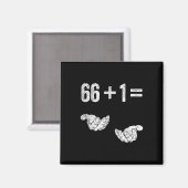 67 Six Seven Math Mathematics Brainrot Equation Bi Magneet (Voorkant / Achterkant)