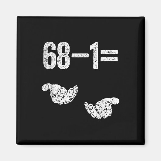 67 Six Seven Math Mathematics Brainrot Equation Bi Magneet (Voorkant)