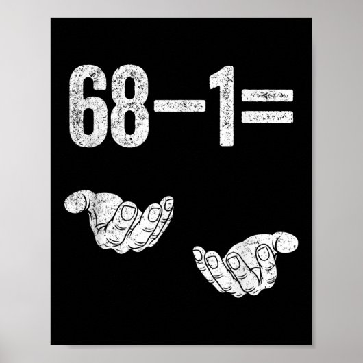 67 Six Seven Math Mathematics Brainrot Equation Bi Poster (Voorkant)