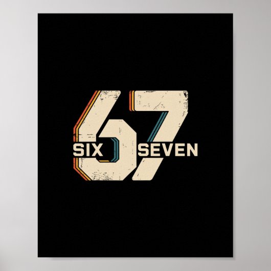 67 Six Seven Meme 1 Poster (Voorkant)