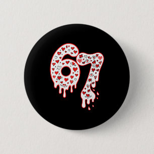 67 Six Seven Meme 67 Valentijnskaarten Ronde Button 5,7 Cm