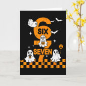 67 Six Seven Meme 6 7 Couple Matching Halloween Co Kaart (Gele Bloem)