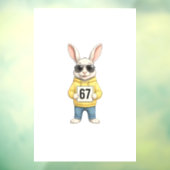 67 Six Seven Meme 6 7 Grappige Pasen Dag voor Jong Raamsticker (Vel 3)