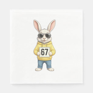 67 Six Seven Meme 6 7 Grappige Pasen Dag voor Jong Servet