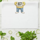67 Six Seven Meme 6 7 Grappige Pasen Dag voor Jong Theedoek (Gevouwen)