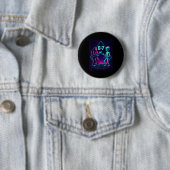 67 Six Seven Meme Funny Bigfoot Alien Sasquatch Uf Ronde Button 5,7 Cm (In situ)