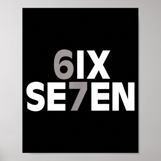 67 Six Seven Meme Funny Gen Alpha Slang Teens Kids Poster (Voorkant)