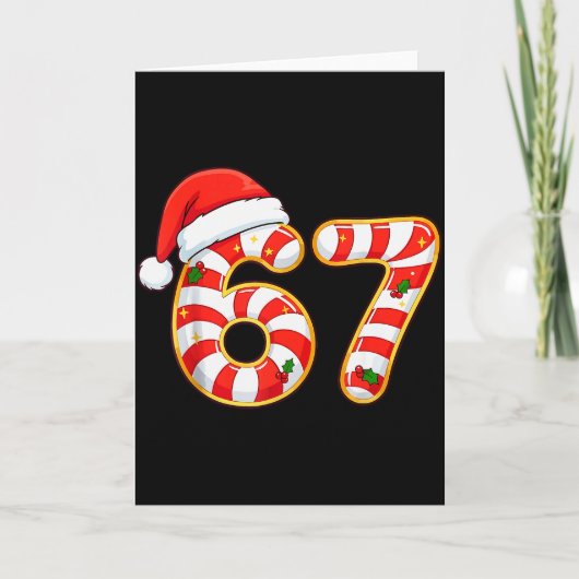 67 Six Seven Meme Gen Alpha Sla Jargon Grappig Ker Kaart (Voorkant)