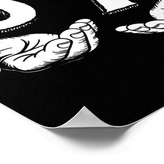 67 Six Seven Meme Gen Alpha Slang 6 7 Hands Funny  Poster (Hoek)