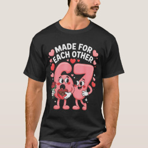 67 Six Seven Meme Gen Alpha Valentijnsdag Coquett T-shirt