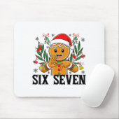 67 Six Seven Meme Grappig Kerst Gingerbread Hand G Muismat (Met muis)