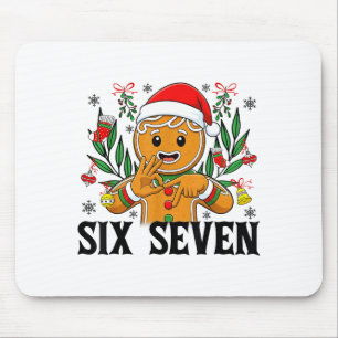 67 Six Seven Meme Grappig Kerst Gingerbread Hand G Muismat