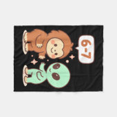 67 Six Seven Meme Grappige Bigfoot Alien Sasquatch Fleece Deken (Voorkant (Horizontaal))