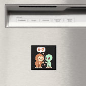 67 Six Seven Meme Grappige Bigfoot Alien Sasquatch Magneet (Insitu (Vaatwasser))