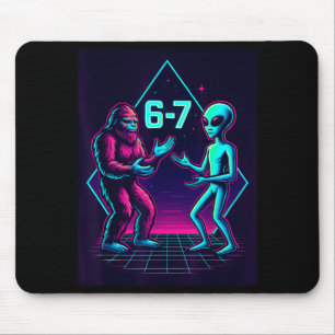 67 Six Seven Meme Grappige Bigfoot Alien Sasquatch Muismat
