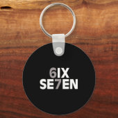 67 Six Seven Meme Grappige Gen Alpha Jargon Tiener Sleutelhanger (Voorkant)