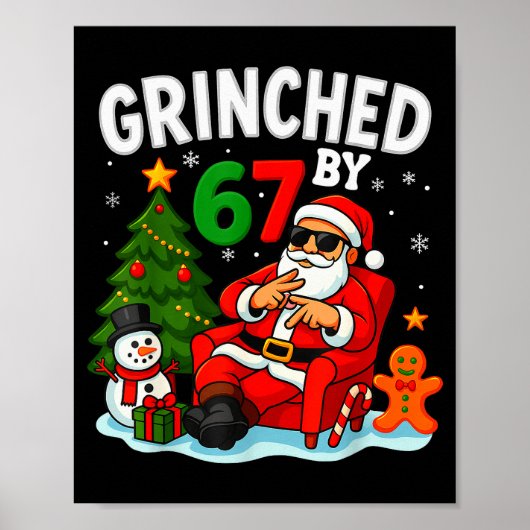 67 Six Seven Meme Kerst Ed By 6-7 Gen Alpha Sl Poster (Voorkant)