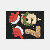 67 Six Seven Meme Kerst Kaars Gengainebrood Gen Fleece Deken (Voorkant (Horizontaal))
