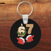 67 Six Seven Meme Kerst Kaars Gingerbread Gen Sleutelhanger (Voorkant)