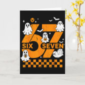 67 Six Seven Meme Leuk 6 7 Koppel Passend Hallowee Kaart (Gele Bloem)