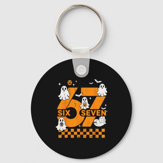 67 Six Seven Meme Leuk 6 7 Koppel Passend Hallowee Sleutelhanger (Voorkant)