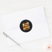 67 Six Seven Meme Leuk 6 7 Koppel Passende Hallowe Ronde Sticker (Envelop)