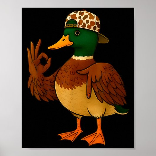 67 Six Seven Meme Mallard Duck Hunting Season Boy  Poster (Voorkant)