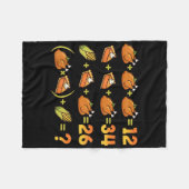 67 Six Seven Meme Math Thanksgiving Equation Logic Fleece Deken (Voorkant (Horizontaal))