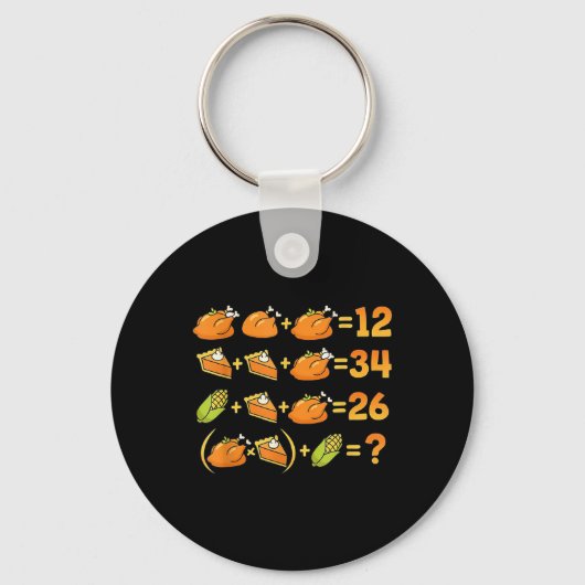 67 Six Seven Meme Math Thanksgiving Equation Logic Sleutelhanger (Voorkant)