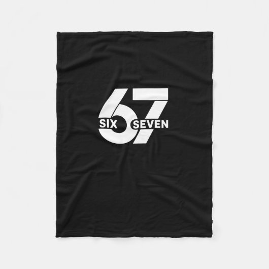 67 Six Seven Meme Pullover Hoodie Fleece Deken (Voorkant)