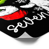 67 Six Seven Meme Santa Hand Christmas Funny Gen A Poster (Hoek)