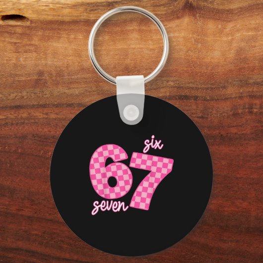 67 Six Seven Meme  Sleutelhanger (Voorkant)
