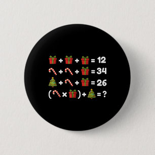 67 Six Seven Meme Wiskunde Kerst Vergelijking Logi Ronde Button 5,7 Cm