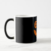 67 Six Seven Pumpkin Face Halloween Mug Magische Mok (Links)
