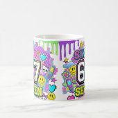 67 Six Seven Retro Y2K Aesthetic mug Koffiemok (Center)