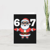 67 Six Seven Santa Xmas Christmas  Kaart (Voorkant)