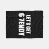67 Six Seven Sendy 6 7endy Laten we Sendy 67 Meme Fleece Deken (Voorkant (Horizontaal))