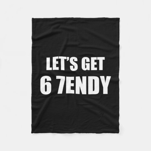 67 Six Seven Sendy 6 7endy Laten we Sendy 67 Meme Fleece Deken (Voorkant)