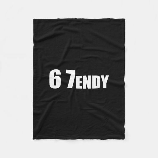 67 Six Seven Sendy 6 7endy Laten we Sendy 67 Meme  Fleece Deken (Voorkant)