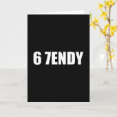 67 Six Seven Sendy 6 7endy Let's Get Sendy 67 Meme Kaart (Gele Bloem)