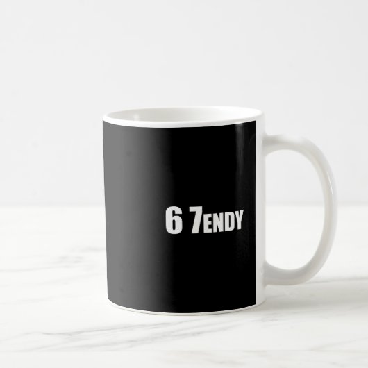 67 Six Seven Sendy 6 7endy Let's Get Sendy 67 Meme Koffiemok (Rechts)
