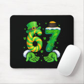 67 Six Seven Shamrock Grappige St. Patrick's Dag K Muismat (Met muis)