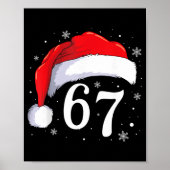 67 Six Seven Sinterklaas Grappig Kerstmis 6 7 Meme Poster (Voorkant)