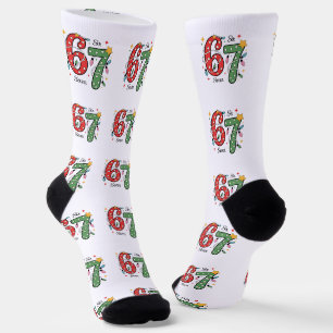67 Six Seven Sokken, Uniek Kerstcadeau-idee Sokken
