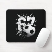 67 Six Seven Voetbal Gen Alpha Brainrot Meme  Muismat (Met muis)