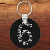 67 Sixty Seven Grappige 6 7 Meme Halloween Kostuum Sleutelhanger (Voorkant)