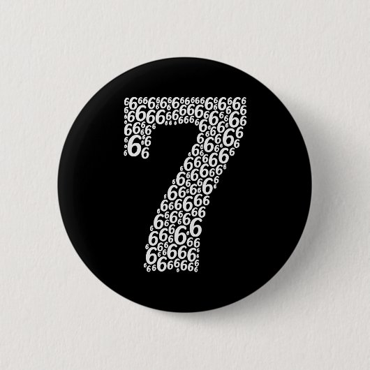 67 Sixty Seven Halloween Costume Design Funny 6 7  Ronde Button 5,7 Cm (Voorkant)