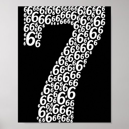 67 Sixty Seven Halloween Costume Funny Meme  Poster (Voorkant)