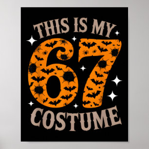 67 Sixty Seven Halloween Kostuum Grappig 6 7 Meme Poster